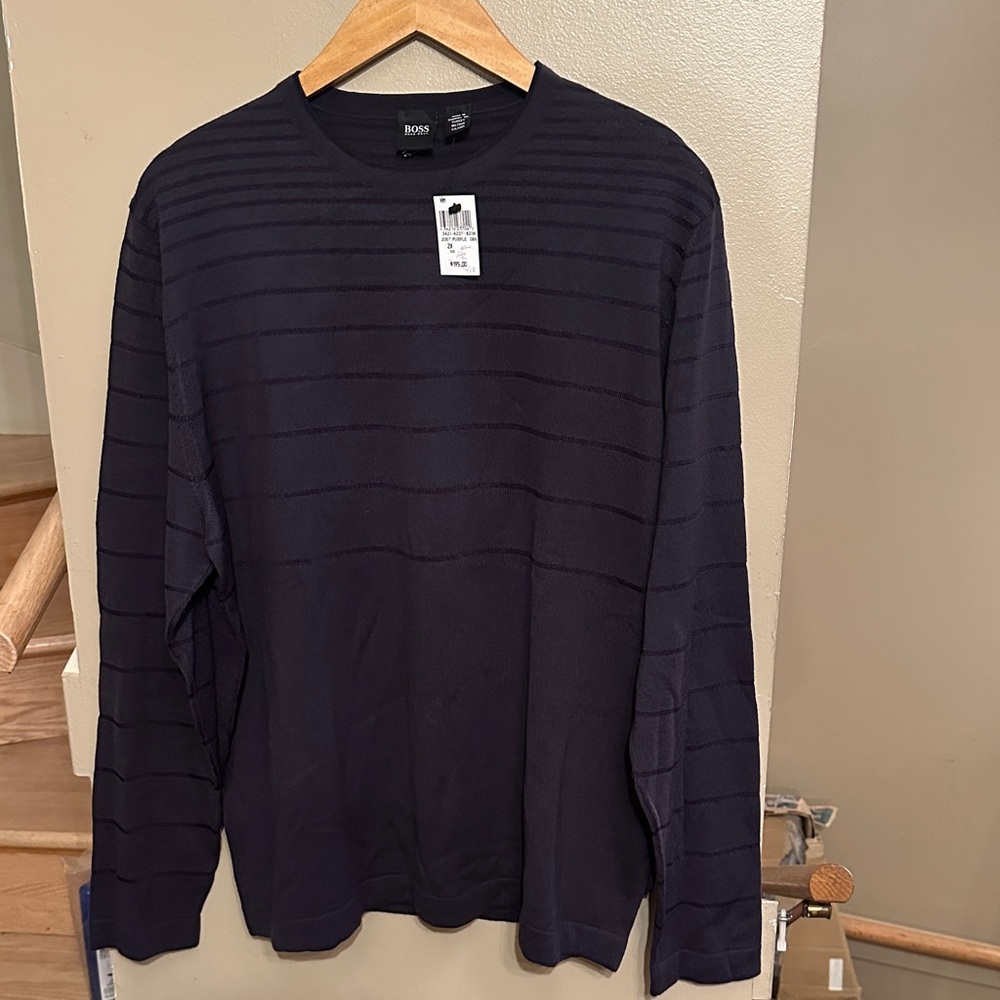 Hugo Boss 195$ NWT stripe knit Pullover